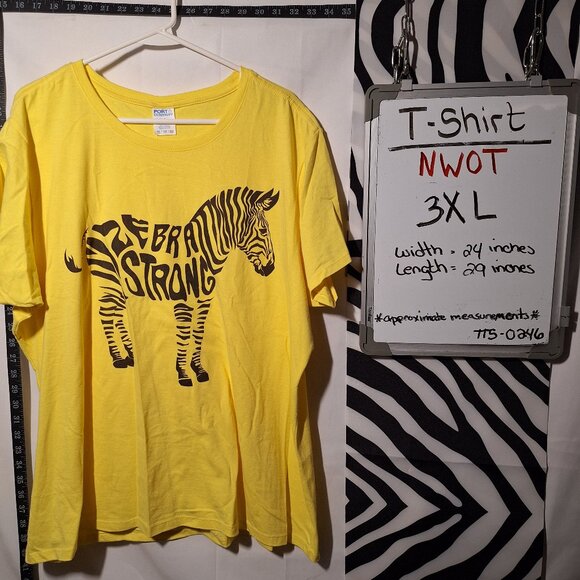 NWOT Zebra Strong T-Shirt 3XL - Picture 1 of 4
